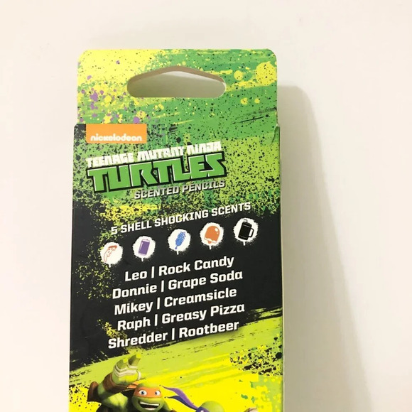 TMNT Ninja Turtles Coloured Scented Pencils 5 Pack - Picture 6 of 16